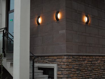 VK Lighting Lavi - buiten wandverlichting - 36 x 9,5 x 9,3 cm - 9W LED incl. - IP54 - antraciet