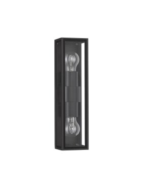 Nova Luce Regina - buiten wandverlichting - 8,6 x 25,8 x 9 cm - IP65 - donker antraciet