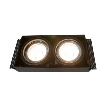 Zuma Line Oneon DL 111-2 - inbouwspot 2L - 299 x 156 mm, 300 x 157 mm inbouwmaat - zwart