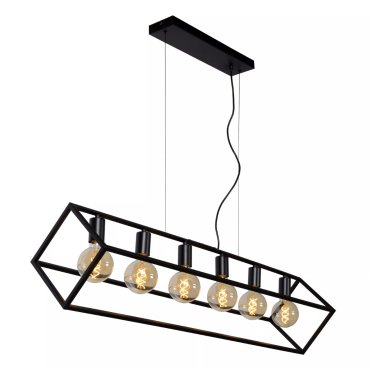 Lucide Fabian - hanglamp - 120 x 25 x 161 cm - zwart