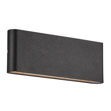Nordlux Kinver 26 - buiten wandverlichting - 26 x 9 x 3,3 cm - 10W LED incl. - IP54 - zwart