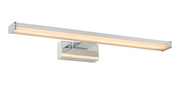 Lucide Onno - spiegelverlichting badkamer - 60 x 12,1 x 4,2 cm - 12W LED incl. - IP44 - mat chroom