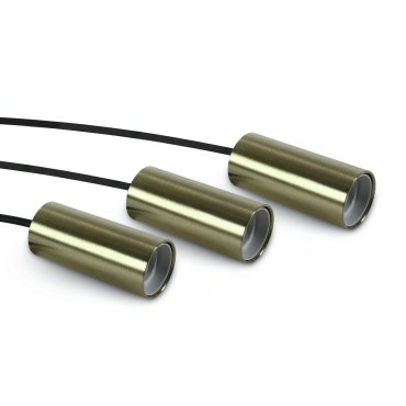 ONE Light E27 Pendant Tubes - hanglamp - Ø 4,2 x 209,5 cm - geborsteld messing