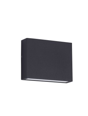 Nova Luce Tick - buiten wandverlichting - 11,5 x 9 x 3 cm - 4W LED incl. - IP54 - zandzwart