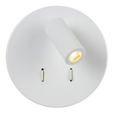 Lucide Bentjer - wandlamp -Ø 14 x 10,5 cm - 6W + 3W LED incl. - wit