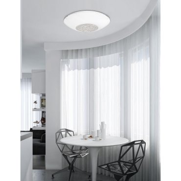 Nova Luce Era - plafondverlichting - Ø 40 x 9 cm - wit