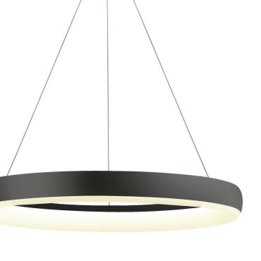 ONE Light LED Pendant Rings - hanglamp - Ø 60 x 200 cm - 40W LED incl. - zwart