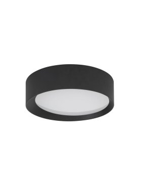 Nova Luce Oby - plafondlamp - Ø 45 x 12 cm - 30W dimbare LED incl. - zandzwart