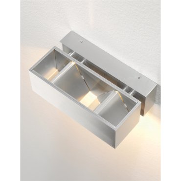 Artdelight BfeldII - wandlamp - 18 x 11 x 6 cm - 4 x 3W LED incl. - IP54 - aluminium