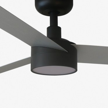Faro Cruiser L - plafondventilator met licht - Ø 132 cm - mat zwart en aluminium