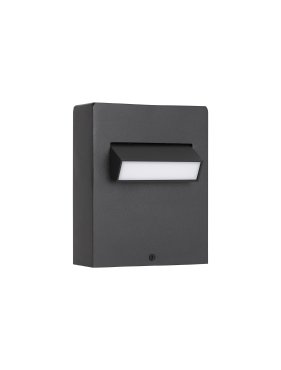 Nova Luce Zelda - tuinpaal - 12 x 15 x 7,2 cm - 6W LED incl. - IP65 - zandzwart