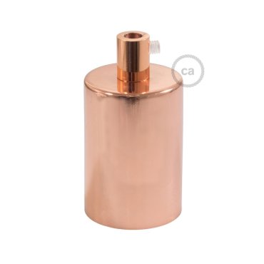 Creative Cables - E27 fitting met cilindervormige metalen kabelhouder - Ø 4,2 x 6,2 cm - koper