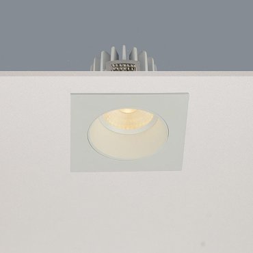 Artdelight Venice 2708 - inbouwspot - 80 x 80 mm, Ø 68 mm inbouwmaat - 8W dimbare LED incl. - IP44 - wit