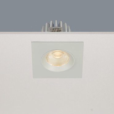Artdelight Venice 2508 - inbouwspot - 80 x 80 mm, Ø 68 mm inbouwmaat - 8W dimbare LED incl. - IP44 - wit