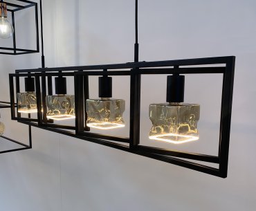 Lichtkoning Apollo - hanglamp - 112 x 7 x 165 cm - zwart