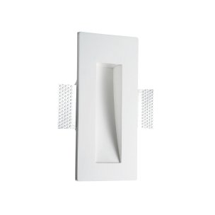 Nova Luce Eurona - inbouw wandverlichting - 24,5 x 10,8 cm - wit gips