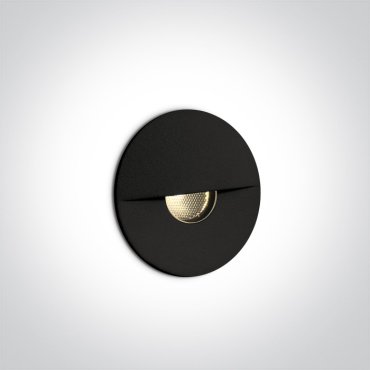 ONE Light Indoor/Outdoor Decorative Wall Recessed - inbouw wandverlichting - Ø 4,2 x 3,7 cm - 1W dimbare LED incl. - IP65 - zwart