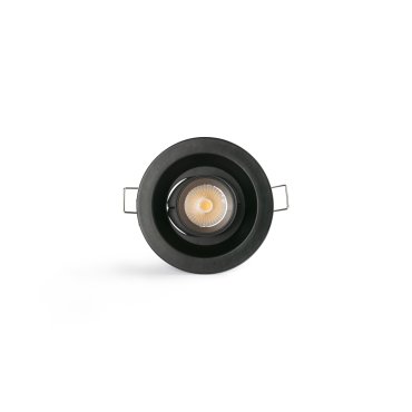 Faro Kope - inbouwspot - Ø 85 mm, Ø 68 mm inbouwmaat - 7W LED incl. - zwart
