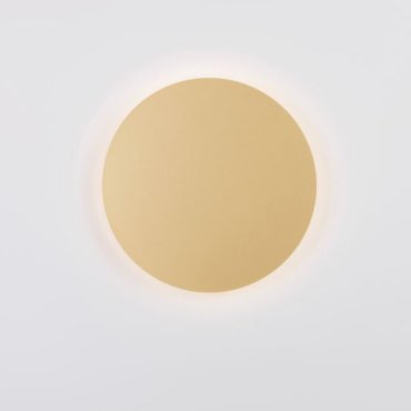 Nova Luce Cyrcle - wandlamp - Ø 30 x 3,2 cm - 22,5W LED incl. - mat goud