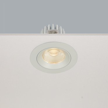 Artdelight Venice 2108 - inbouwspot - Ø 80 mm, Ø 68 mm inbouwmaat - 8W dimbare LED incl. - IP44 - wit