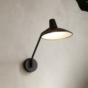 Design for the People Darci - wandverlichting met schakelaar - 55 x 11 x 36,5 cm - zwart