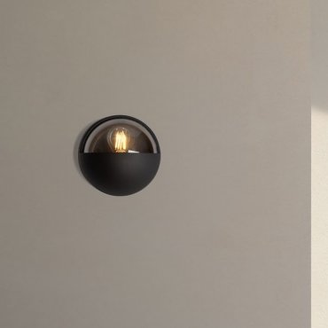 Nova Luce Amel - buiten wandverlichting - Ø 17,5 x 10 cm - IP65 - donker antraciet