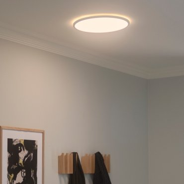 Nordlux Oja 42 - plafondverlichting - Ø 42,4 x 3,8 cm - 20W LED incl. (2700K) - IP54 - wit