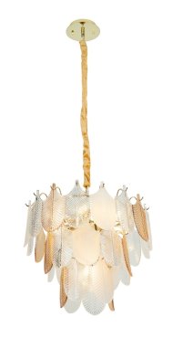 Maxlight Arwena - hanglamp - Ø 50 x 125 cm - goud