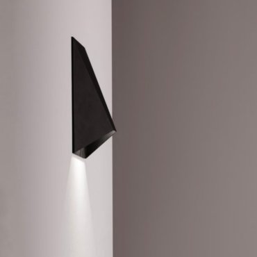 Nova Luce Bazz - wandlamp - 16 x 5 x 16 cm - 3W LED incl. - zandzwart