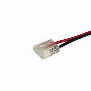 Lichtkoning - connector met 15cm kabel - 1,16 x 0,56 cm - voor enkelkleurige 10mm SMD LED strip