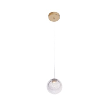 Maxlight Zoe - hanglamp - Ø 9,5 x 180 cm - 1,5W LED incl. - goud