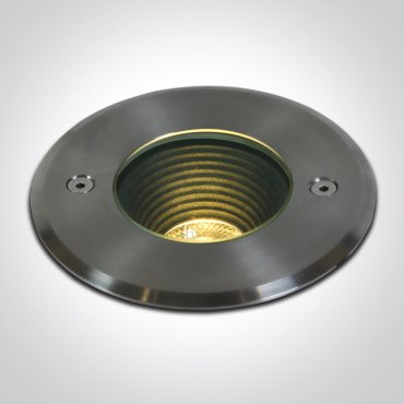 ONE Light Dark Light Inground Range - grondspot voor buiten - Ø 180 mm, Ø 165 mm inbouwmaat - 15W LED incl. - IP67 - metallic