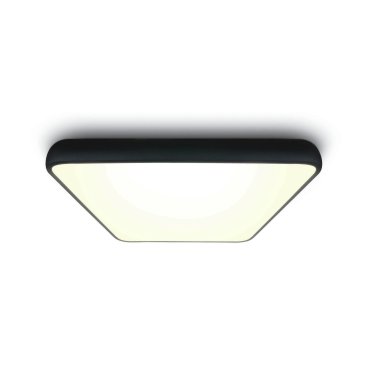 ONE Light LED Slim Line Plafo - plafondverlichting - 64 x 64 x 9 cm - 62W LED incl. - zwart