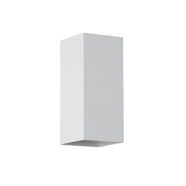 Searchlight Square - wandlamp - 6,7 x 6,7 x 15,5 cm - wit