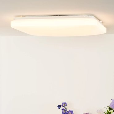 Lucide Otis - plafondverlichting - 43 x 43 x 8 cm - 42W LED incl.  - opaal