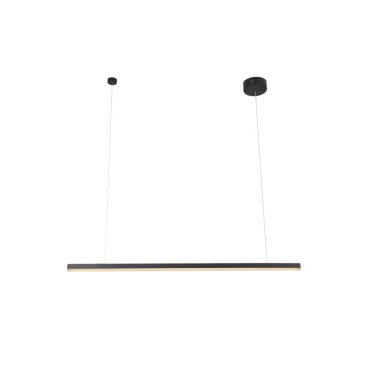 Maxlight Trio - hanglamp - 100 x 3,6 x 150 cm - 12W dimbare LED incl. - zwart