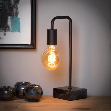 Lucide Lorin - tafellamp - 35cm - zwart