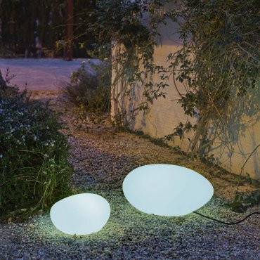 New Garden Petra - automatische buiten tafellamp op zonne-energie - 40 x 29 x 20 cm - IP65 - wit - RGB + witte lichtkleur