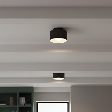 VK Lighting Eos - opbouwspot - Ø 13 x 9 cm  - zwart
