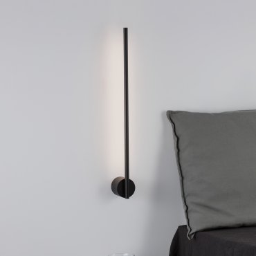Nova Luce Aden - opbouw wandlamp - 60 x 1,5 x 6,5 cm - 10W LED incl. - zwart