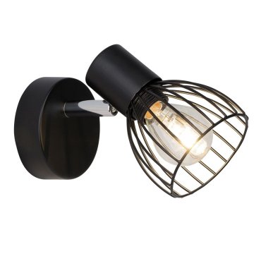 SHOWROOMMODEL - Brilliant Blacky 1 - opbouwspot - 11,5 x 8,5 x 14 cm - zwart