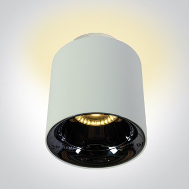 ONE Light Backlight Cylinder - plafondlamp - Ø 11,5 x 13 cm - 26W + 2W LED incl. - wit