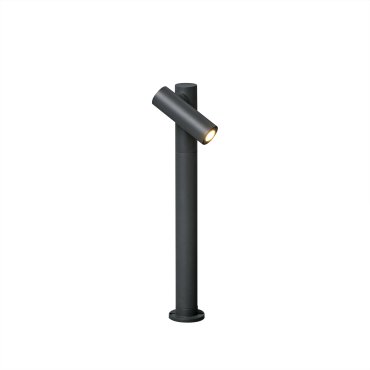 Faro Spy-2 - tuinpaal - 9,5 x 6,5 x 43,5 cm - 6W LED incl. - IP65 - donkergrijs