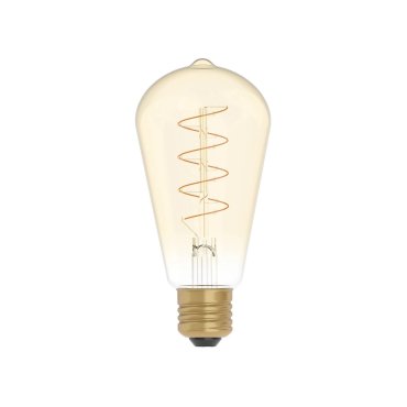 Creative Cables LED filament lamp - Ø 6,4 x 14,9 cm - E27 - 4W dimbaar - 1800K - amber