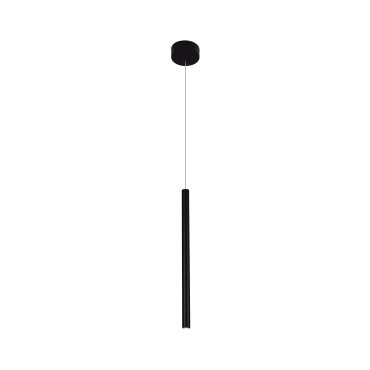 Maxlight Organic - hanglamp - Ø 2,5 x 190 cm - 1W LED incl. - zwart
