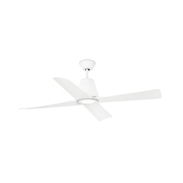 Faro Typhoon - plafondventilator met licht en afstandsbediening - Ø 130 cm - 16W LED incl. - IP44 - wit