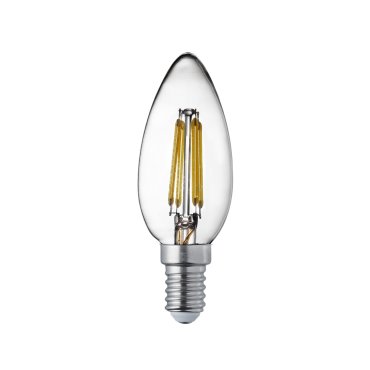 Searchlight LED Lamp - Ø 4 x 10 cm - E14 - 4,5W dimbaar (set van 10) - 2700K - transparant
