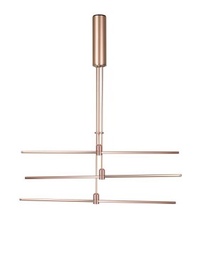 Nova Luce Fedon - magnetische lineaire structuur - 80 x 110 cm - geschikt tot maximum 100W LED - satijn goud