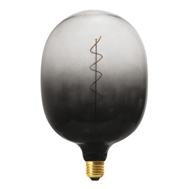 Daylight Italia Coriandoli Egg XL LED lamp - Ø 18 x 27 cm - E27 - 4W dimbaar - zwart/transparant