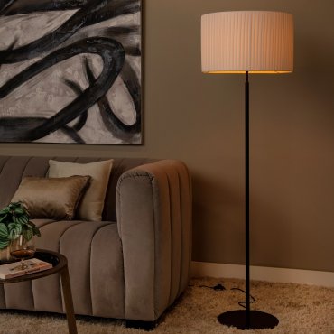 Lucide Fold - vloerlamp - Ø 45 x 150 cm - wit